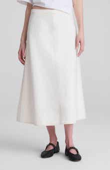 Bias Organic Cotton Midi Skirt