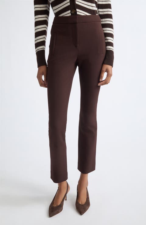 Arte Wool Blend Crop Flare Pants