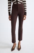 Veronica Beard Arte Wool Blend Crop Flare Pants