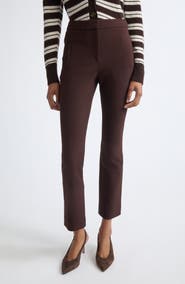 Veronica Beard Arte Wool Blend Crop Flare Pants