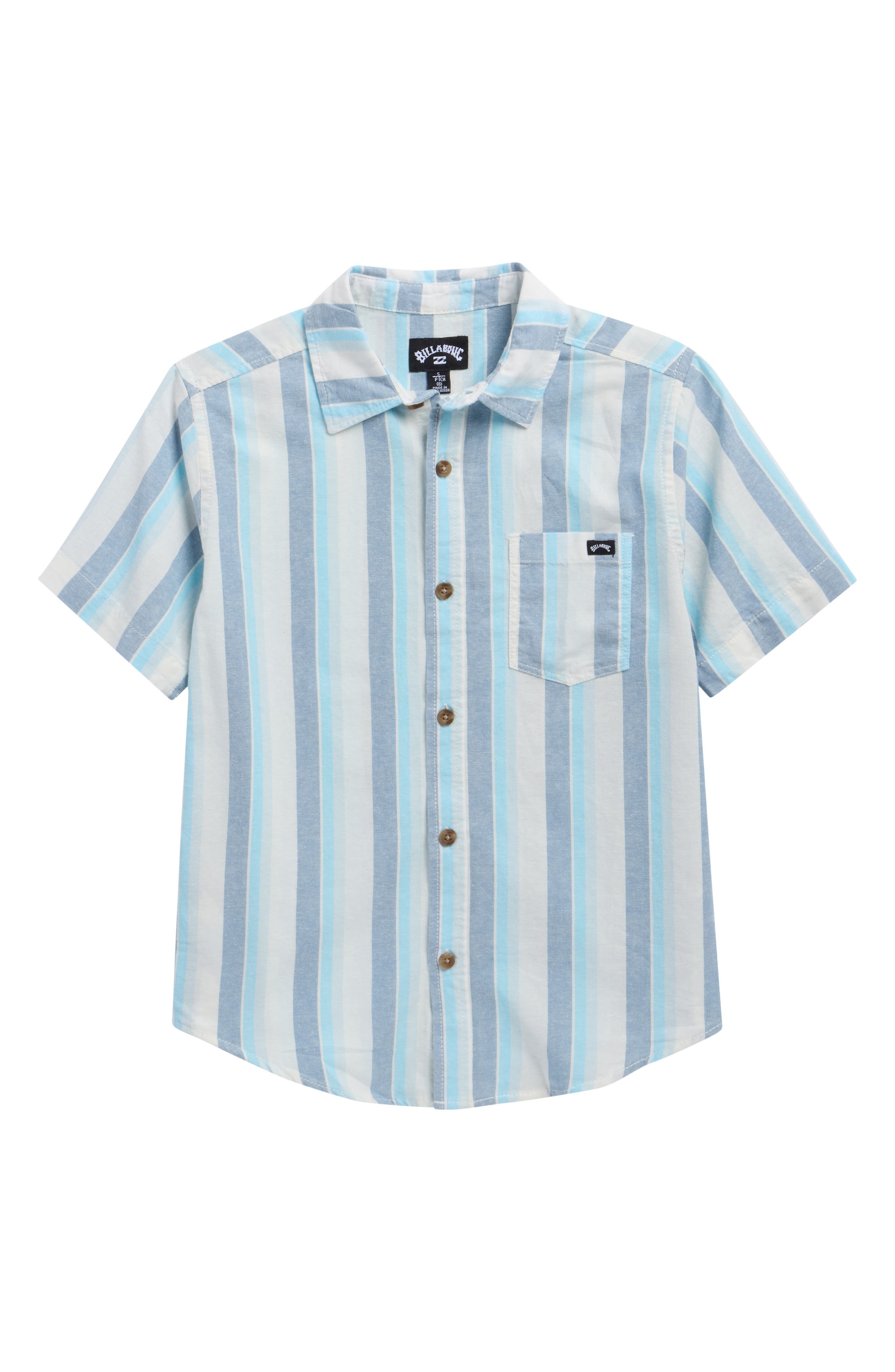 Billabong Kids' Sundays Cotton Button-Up Shirt