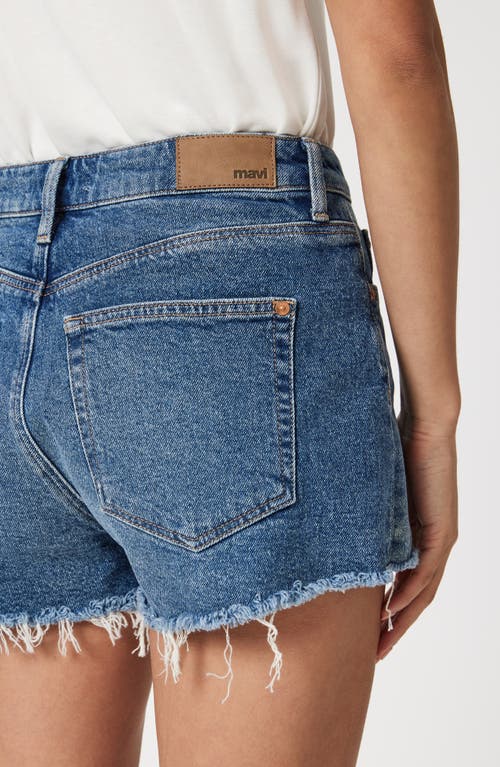 Mavi Jeans Rosie High Waist Fray Hem Cutoff Denim Shorts