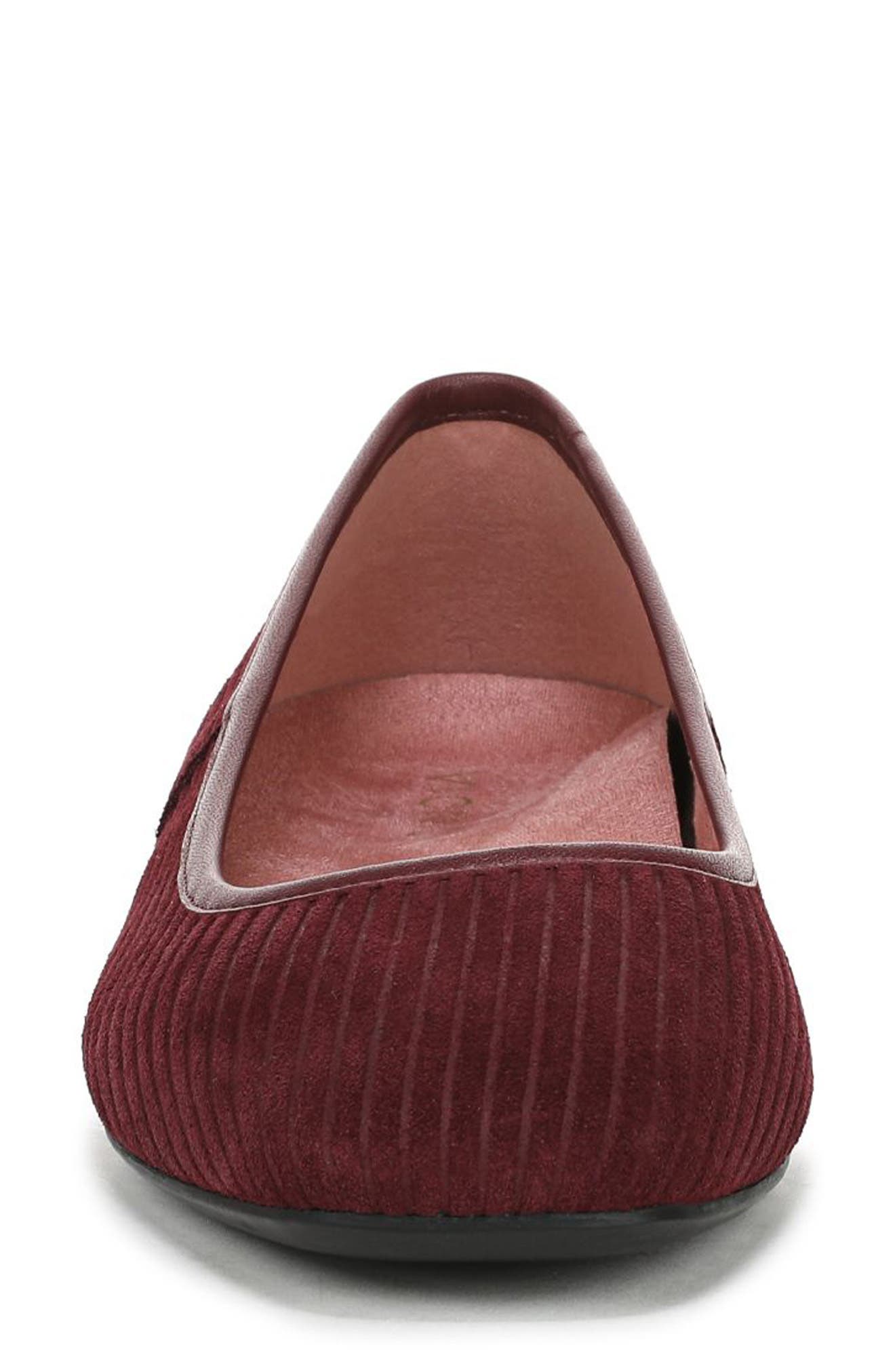 Vionic Orinda Ballet Flat, Alternate, color, Cherry Jubilee