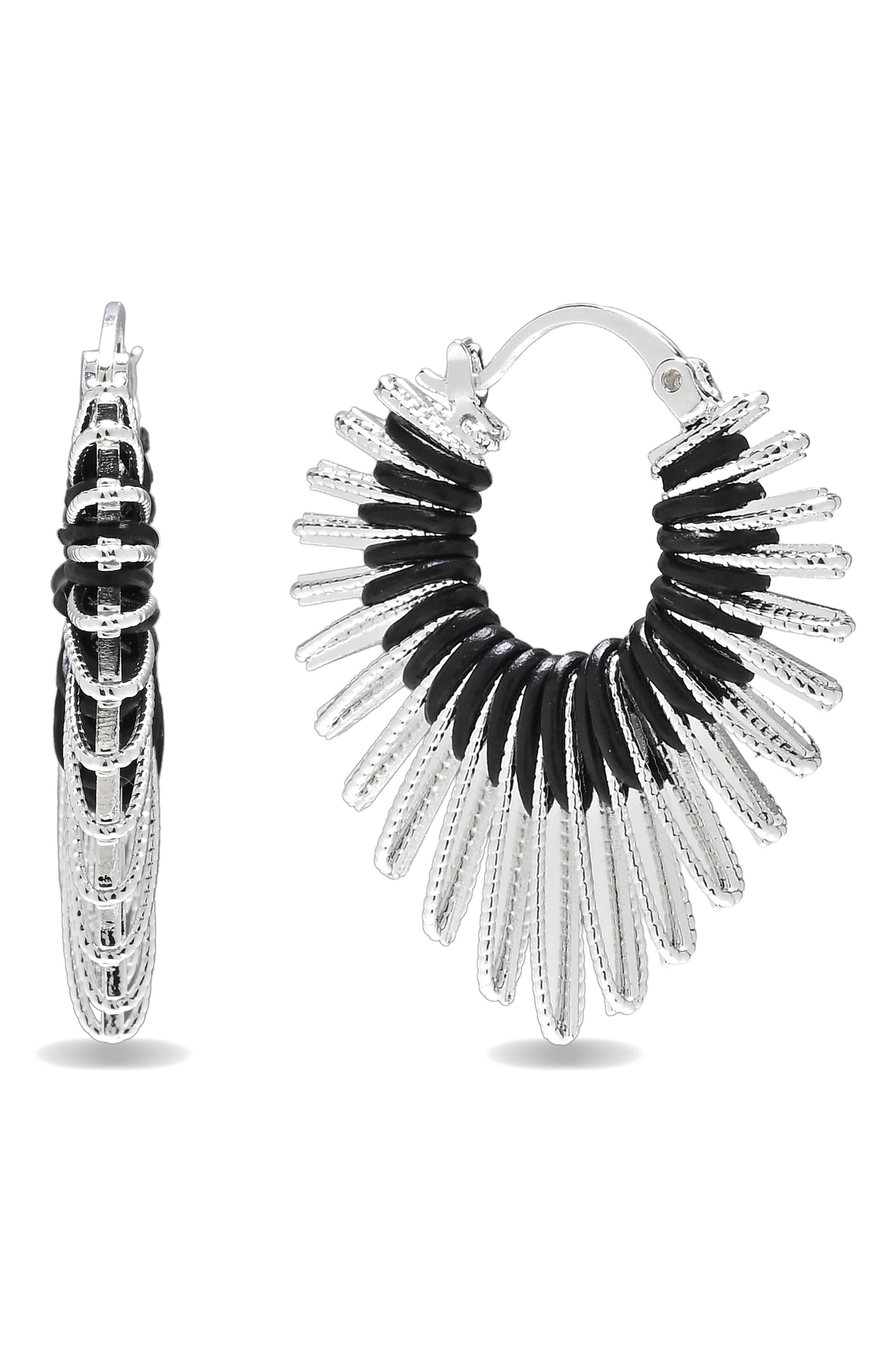 EYE CANDY LOS ANGELES Angela Statement Hoop Earrings