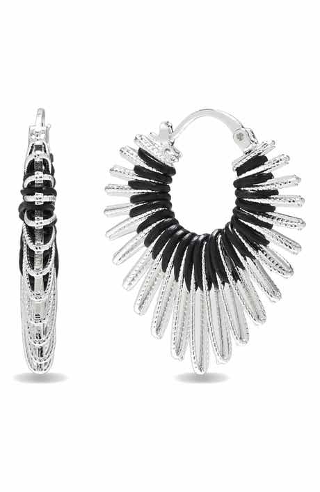 EYE CANDY LOS ANGELES Angela Statement Hoop Earrings