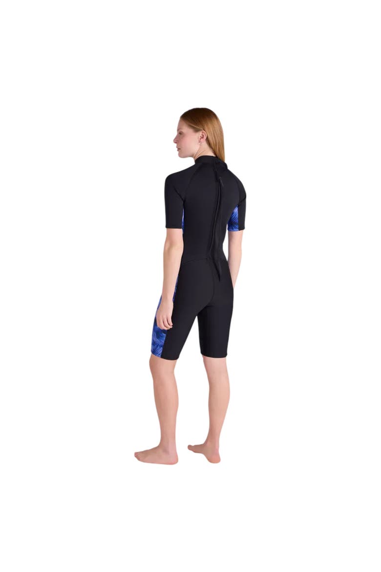 Shorty Printed Wetsuit, Alternate, color, Purple