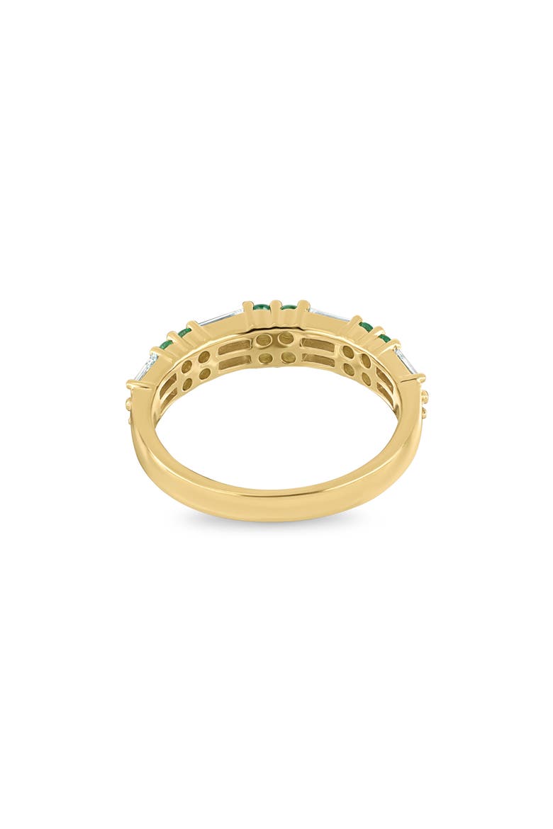 18K Gold El Mar Gemstone & Diamond Stackable Ring, Alternate, color, 18KYG/ DIAMOND/ EMERALD