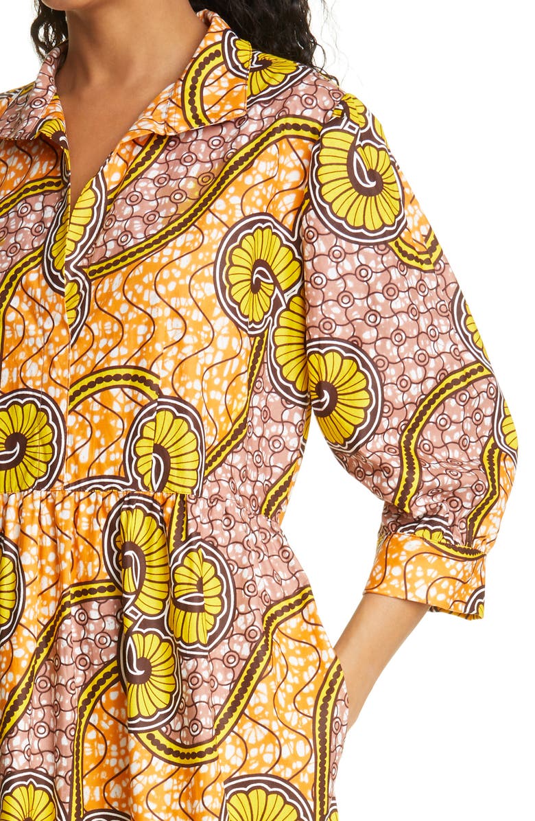 The Oula Company Sophisticate Print Tiered Dress, Alternate, color,