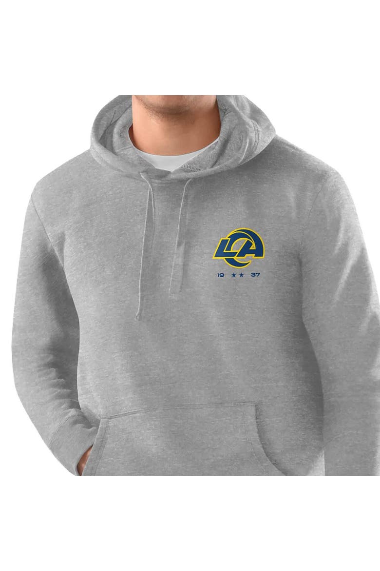 Men's Starter  Ash Los Angeles Rams 1937 Hoodie, Alternate, color, Ash