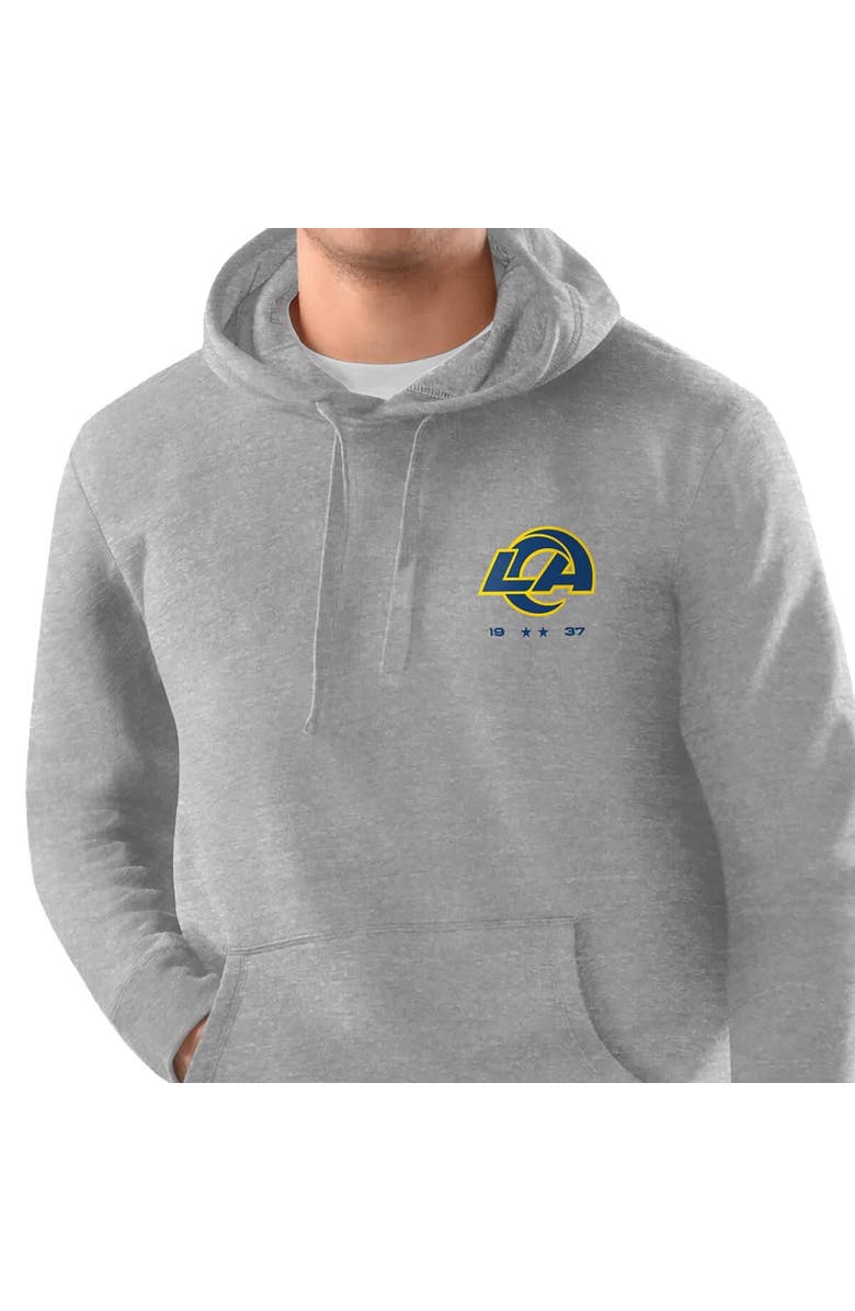 STARTER Men's Starter Ash Los Angeles Rams 1937 Hoodie, Alternate, color, Ash