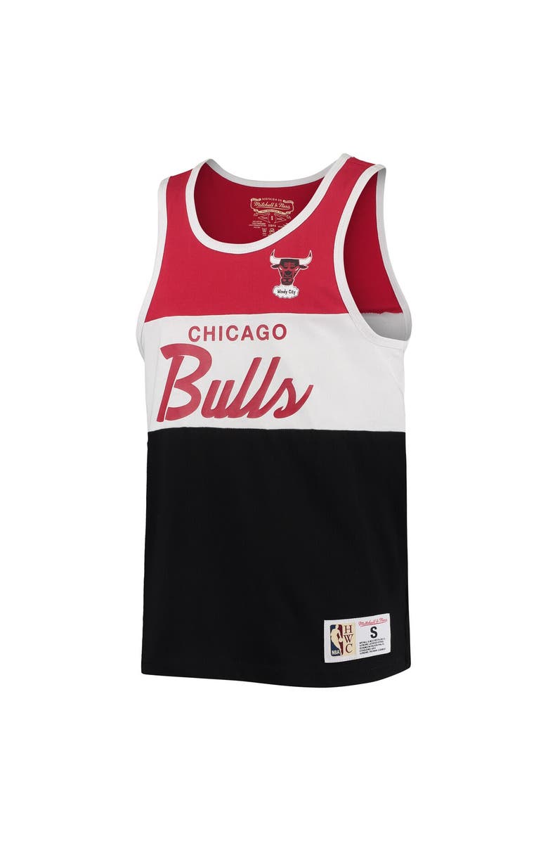 Mitchell & Ness Youth Mitchell & Ness Black/Red Chicago Bulls Hardwood Classics Special Script Tank Top, Alternate, color,
