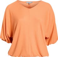 Wit & Wisdom Elbow Sleeve Blouson Top