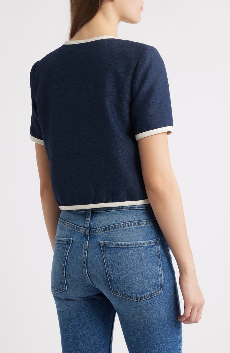 ZOE AND CLAIRE Short Sleeve Jacket, Alternate, color, 