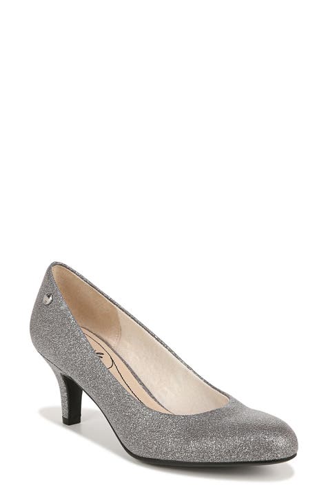 Gray womens pumps best sale