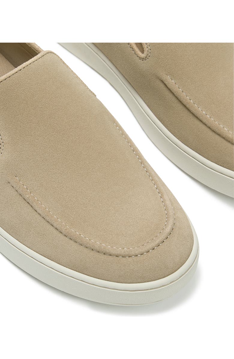 FitFlop Craft Q Mens Suede Moc Loafer, Alternate, color, Faded Sand