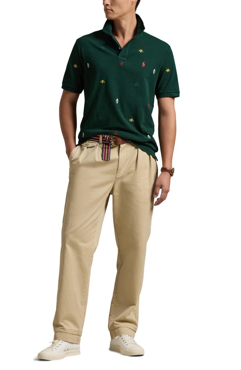 Polo Ralph Lauren Embroidered Mesh Polo, Alternate, color,