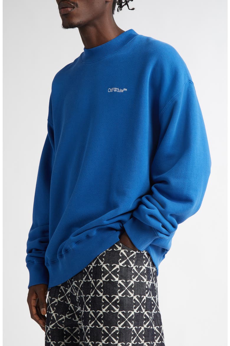 Boro Arrow Oversize Skate Crewneck Sweatshirt, Alternate, color, BLUE - MULTICOLOR