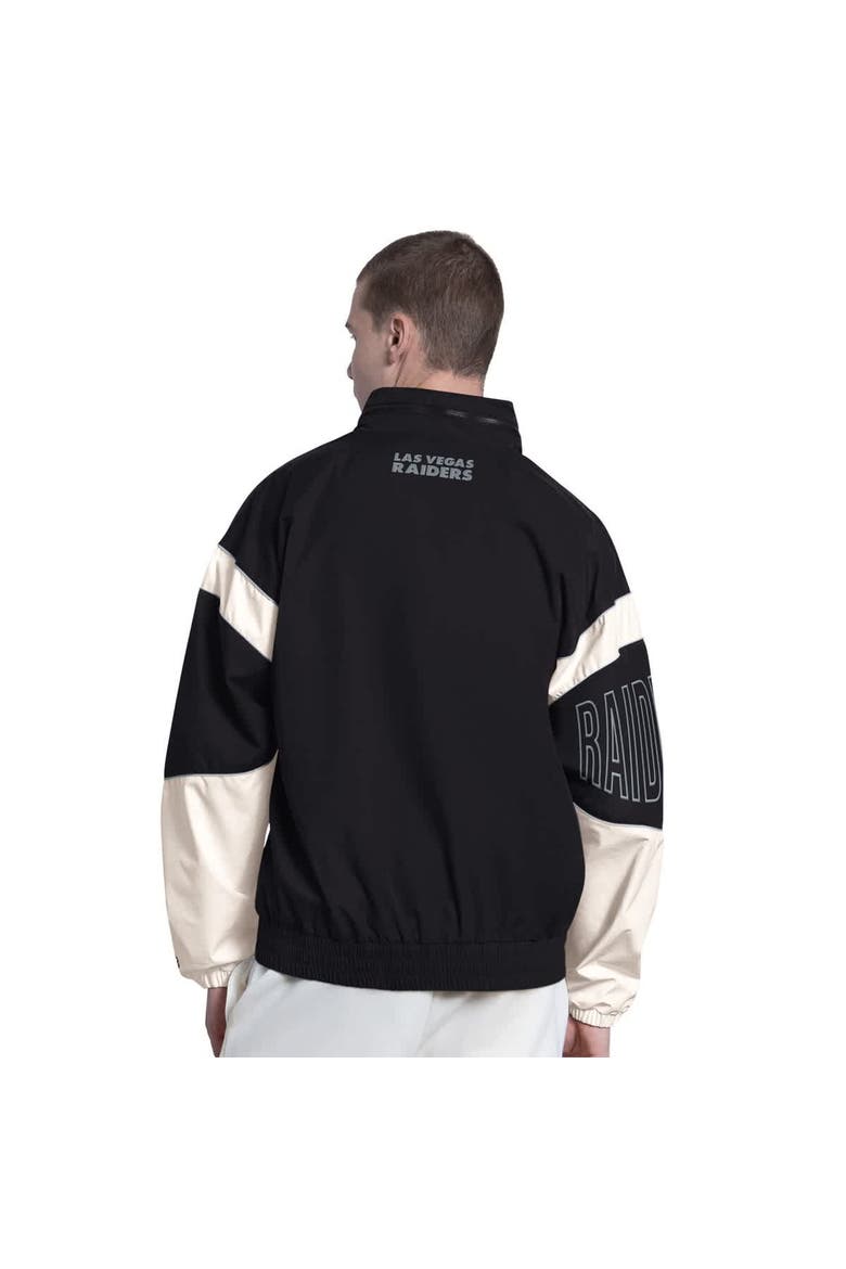 Men's Starter  Black Las Vegas Raiders The Gust Full-Zip Hoodie, Alternate, color, Black