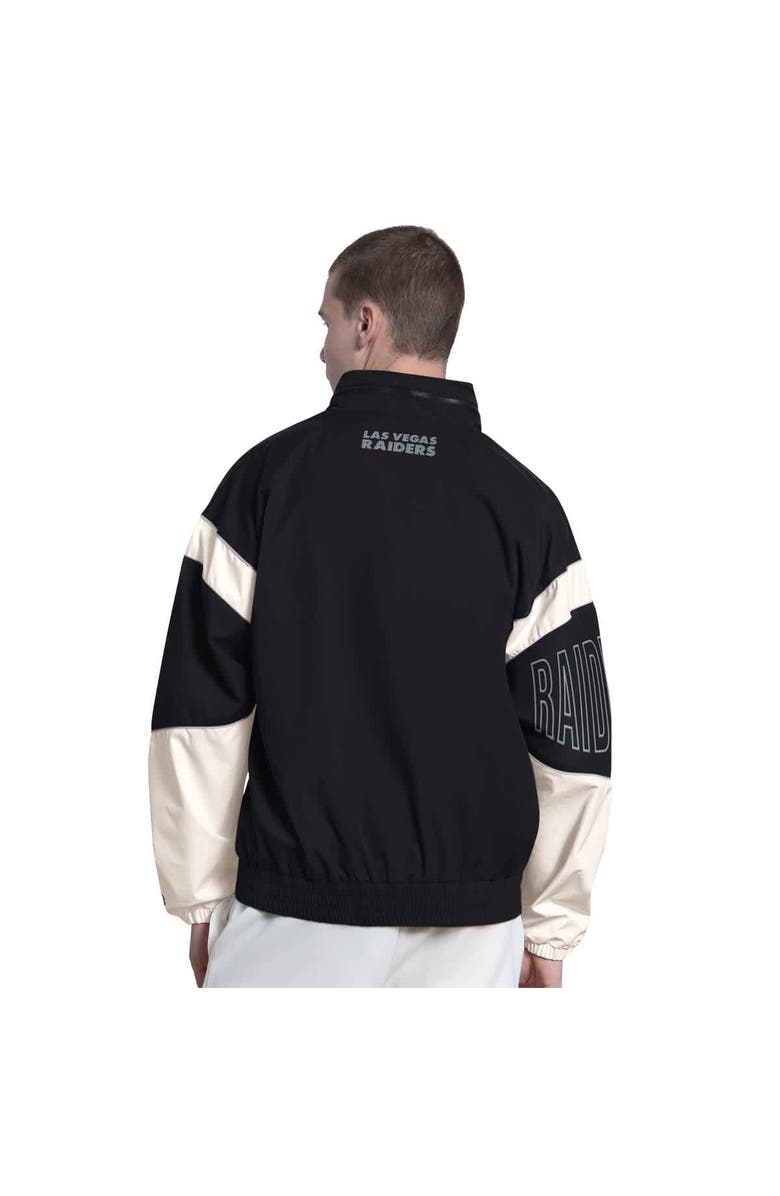 STARTER Men's Starter Black Las Vegas Raiders The Gust Full-Zip Hoodie, Alternate, color, Black