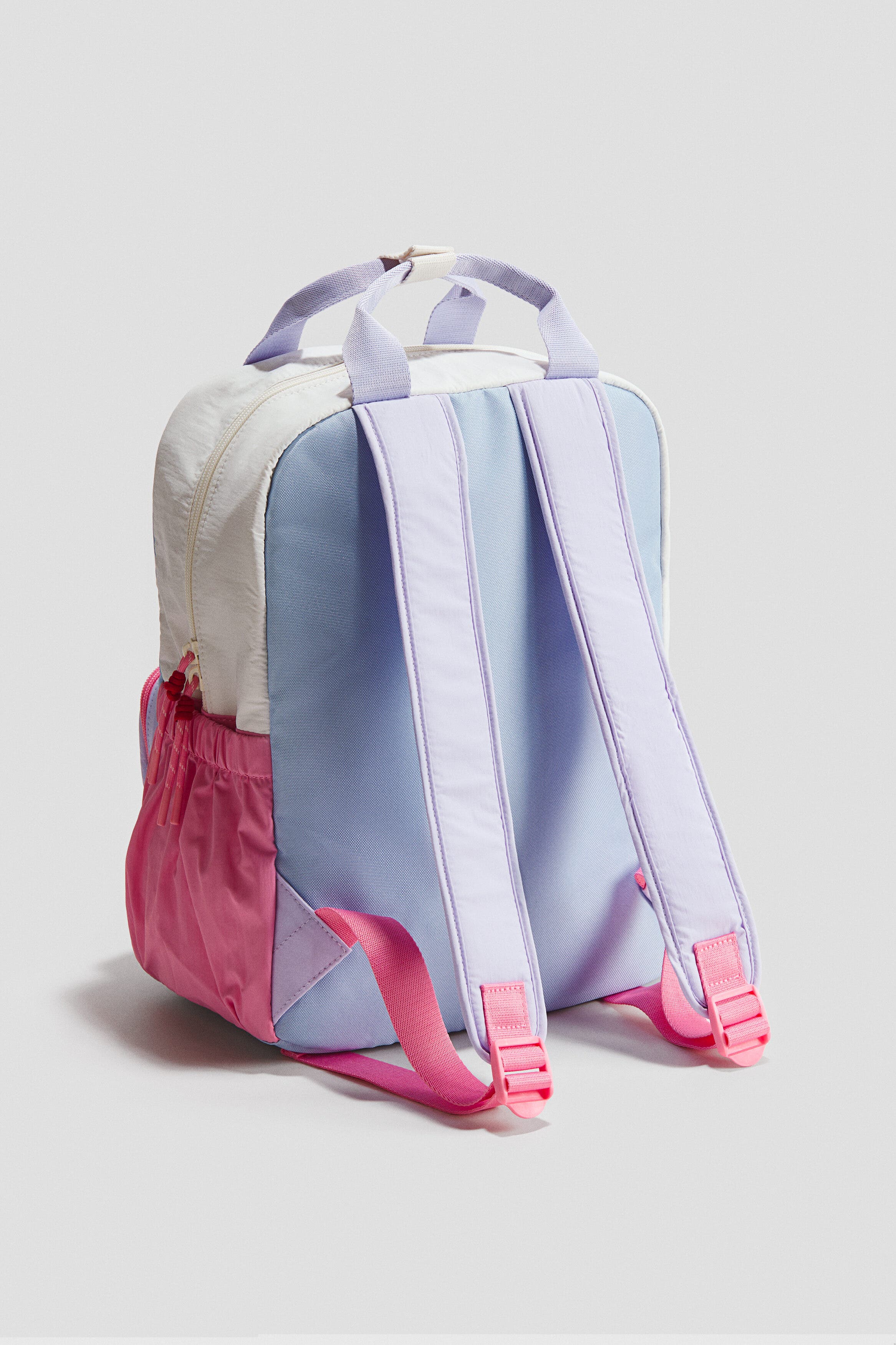 Printed Backpack, Alternate, color, Light dusty blue/Lilo & Stitch