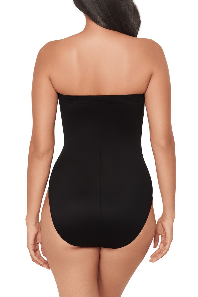 Steel Magnolias Avanti Bandeau One-Piece Swimsuit, Alternate, color, BLK/ MULTI