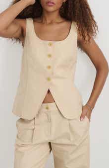 Alex Mill Gabby Linen & Cotton Vest
