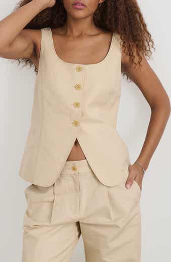 Alex Mill Gabby Linen & Cotton Vest