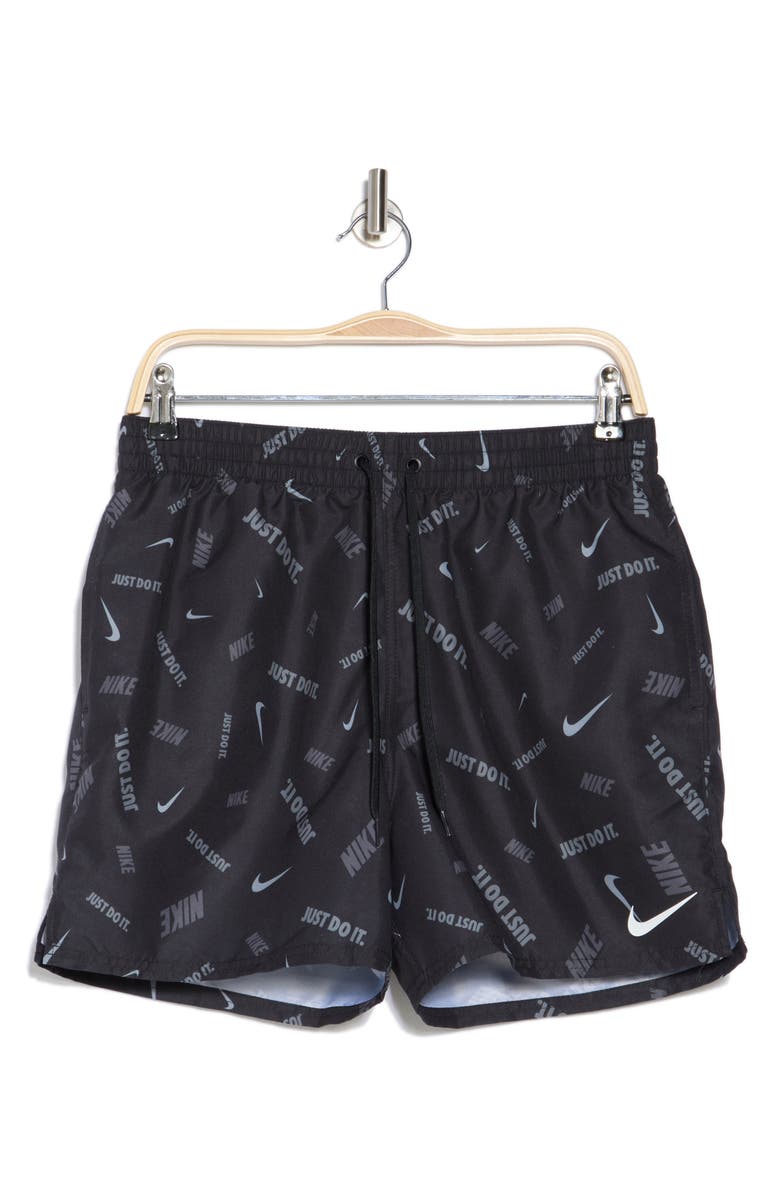 Nike 5-Inch Volley Swim Trunks, Alternate, color, Black