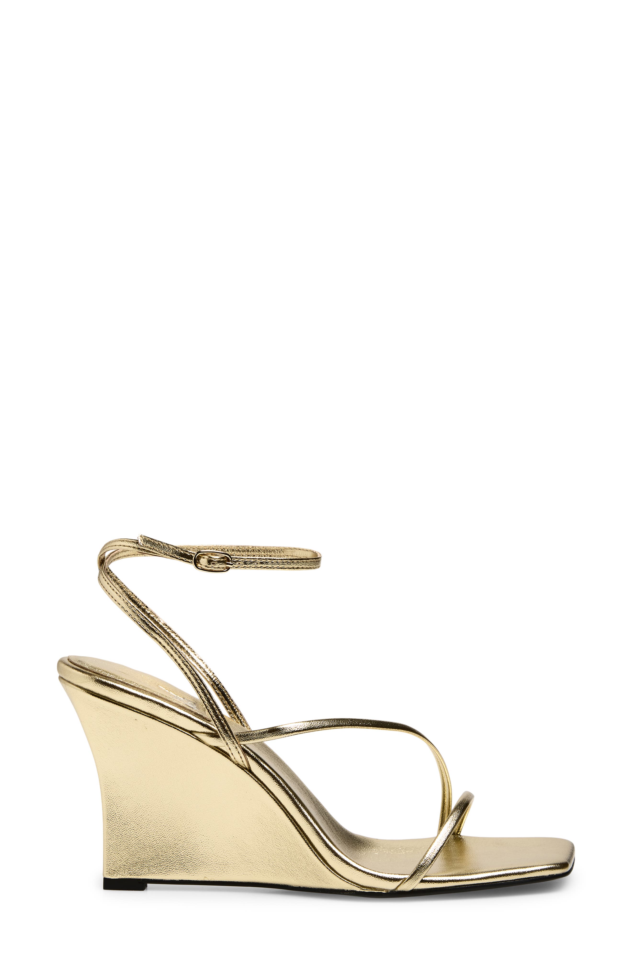 Highlight Ankle Strap Wedge Sandal, Alternate, color, LIGHT GOLD