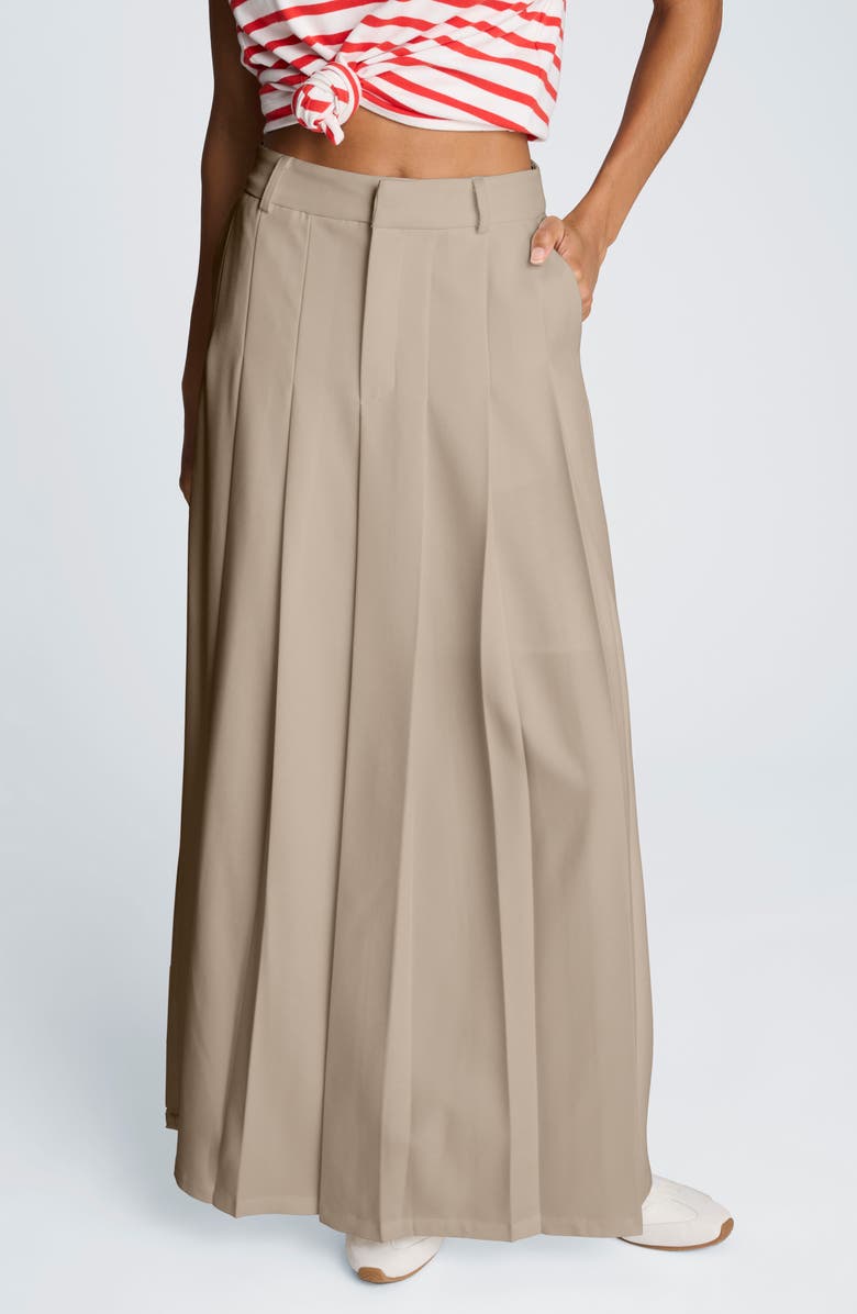 Kenneth Cole Pleated Stretch Maxi Skirt, Main, color, 