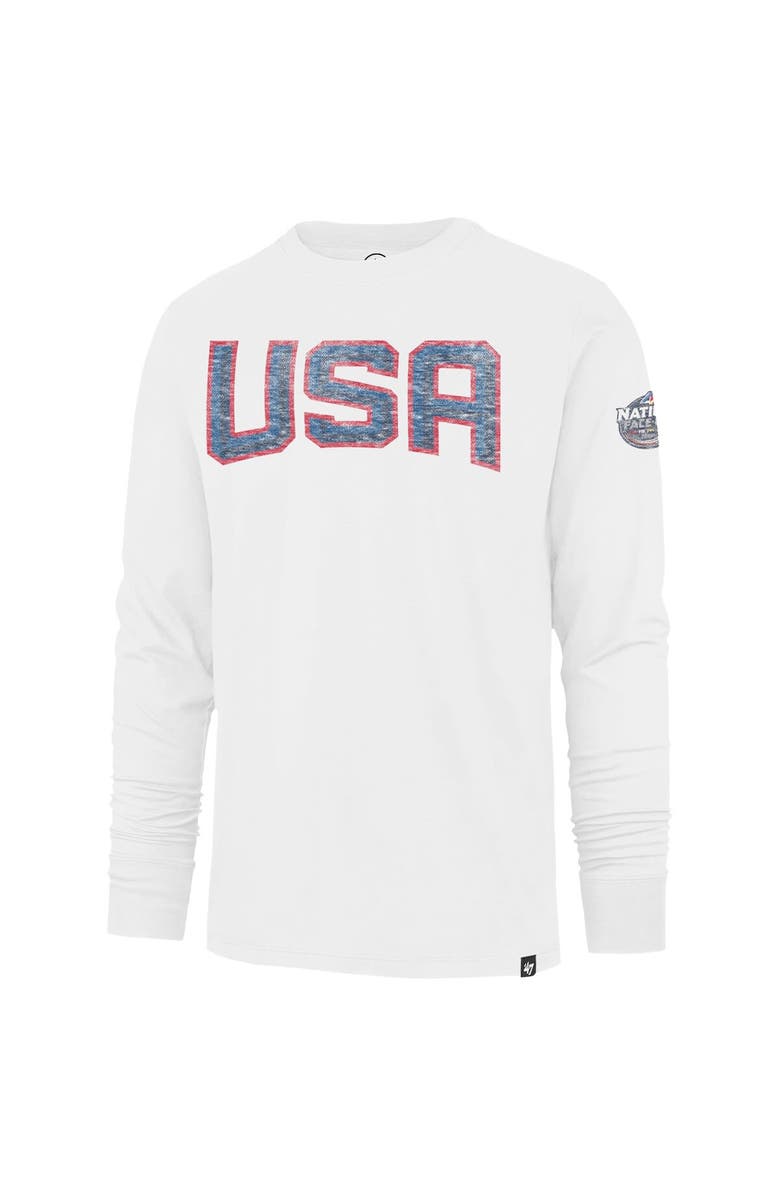 '47 Men's '47  White USA 2025 4 Nations Face-Off Franklin Long Sleeve T-Shirt, Alternate, color, White