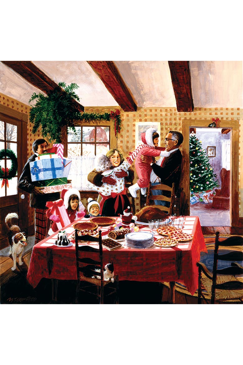 Christmas Dinner Guests 500 piece Jigsaw Puzzle for Adults, Alternate, color, Multicolor