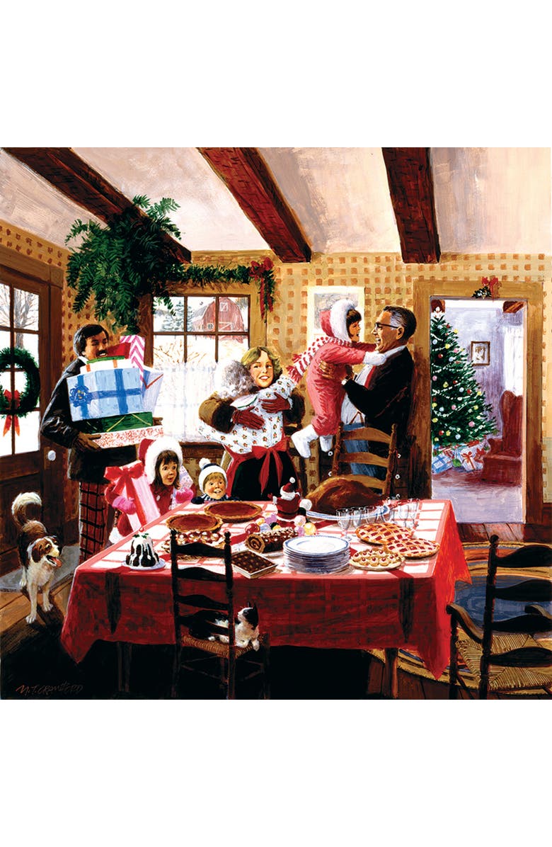 Sunsout Christmas Dinner Guests 500 piece Jigsaw Puzzle for Adults, Alternate, color, Multicolor