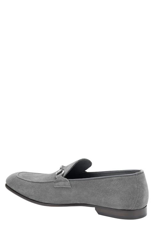 Johnston & Murphy Collection Taylor Bit Loafer In Gray Italian Suede