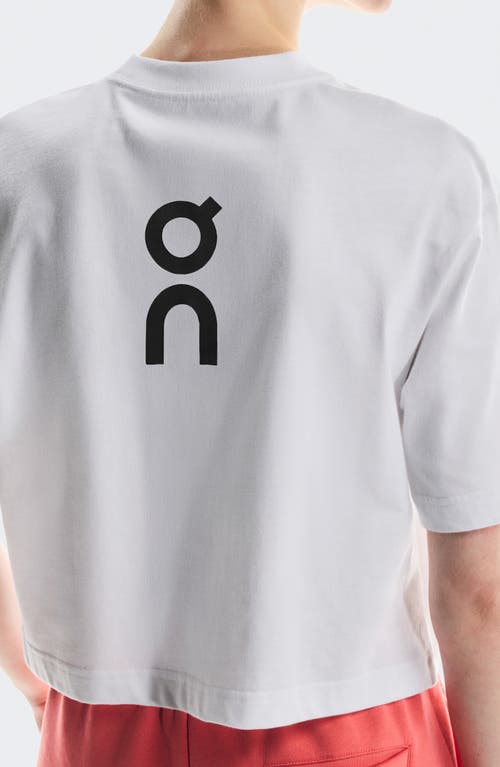 On Club Boxy-t Cott Graphic T-shirt In White