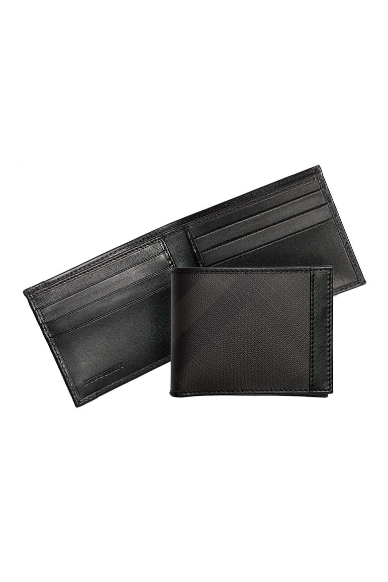 Check Print Wallet, Alternate, color, CHOCOLATE