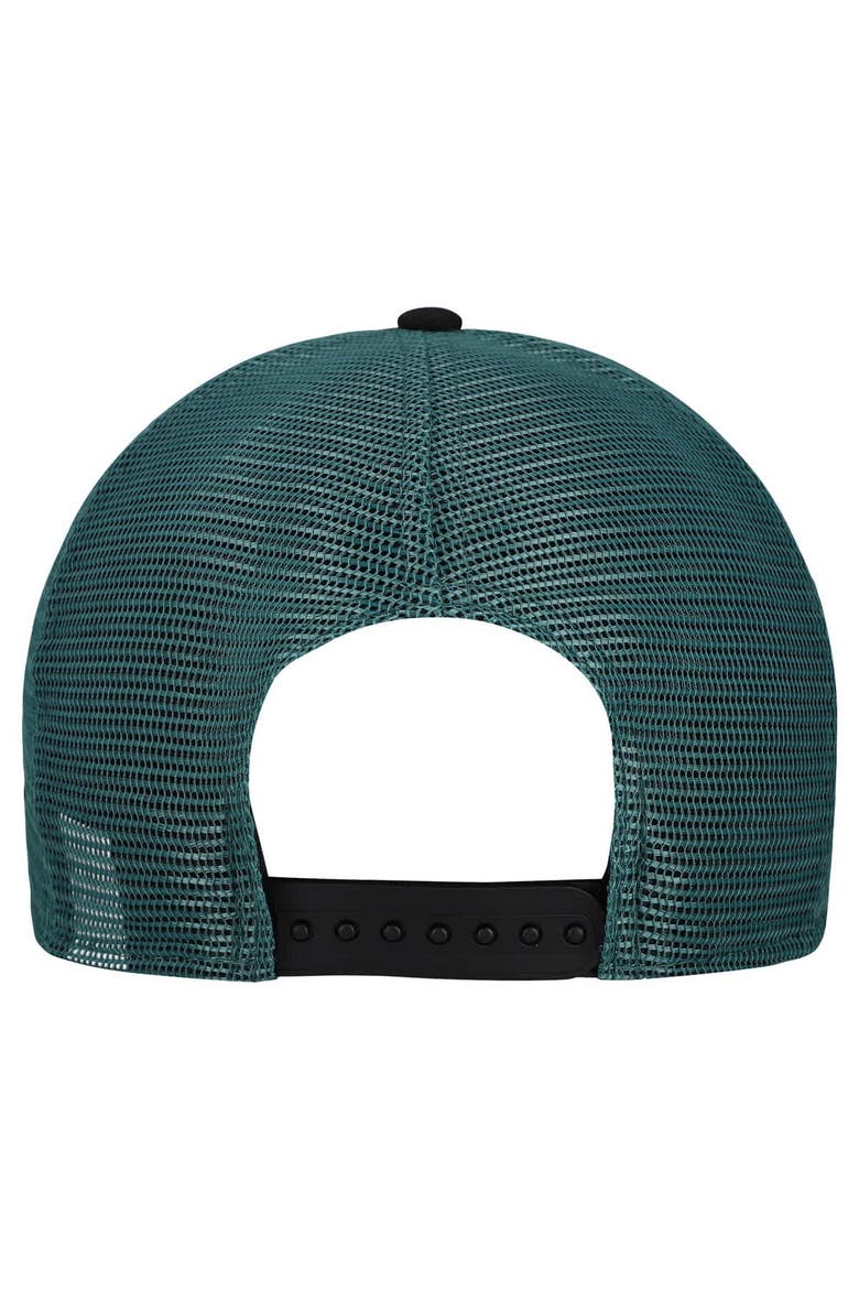 Men's New Era  Cream/Midnight Green Philadelphia Eagles Banner A-Frame 9FIFTY Snapback Hat, Alternate, color, Cream