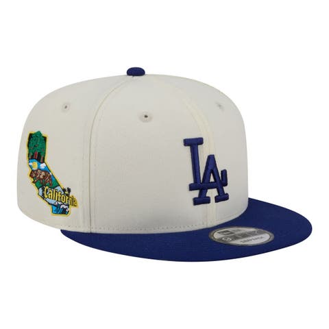 Men's New Era Cream/Royal Los Angeles Dodgers Localized 9FIFTY Snapback Hat