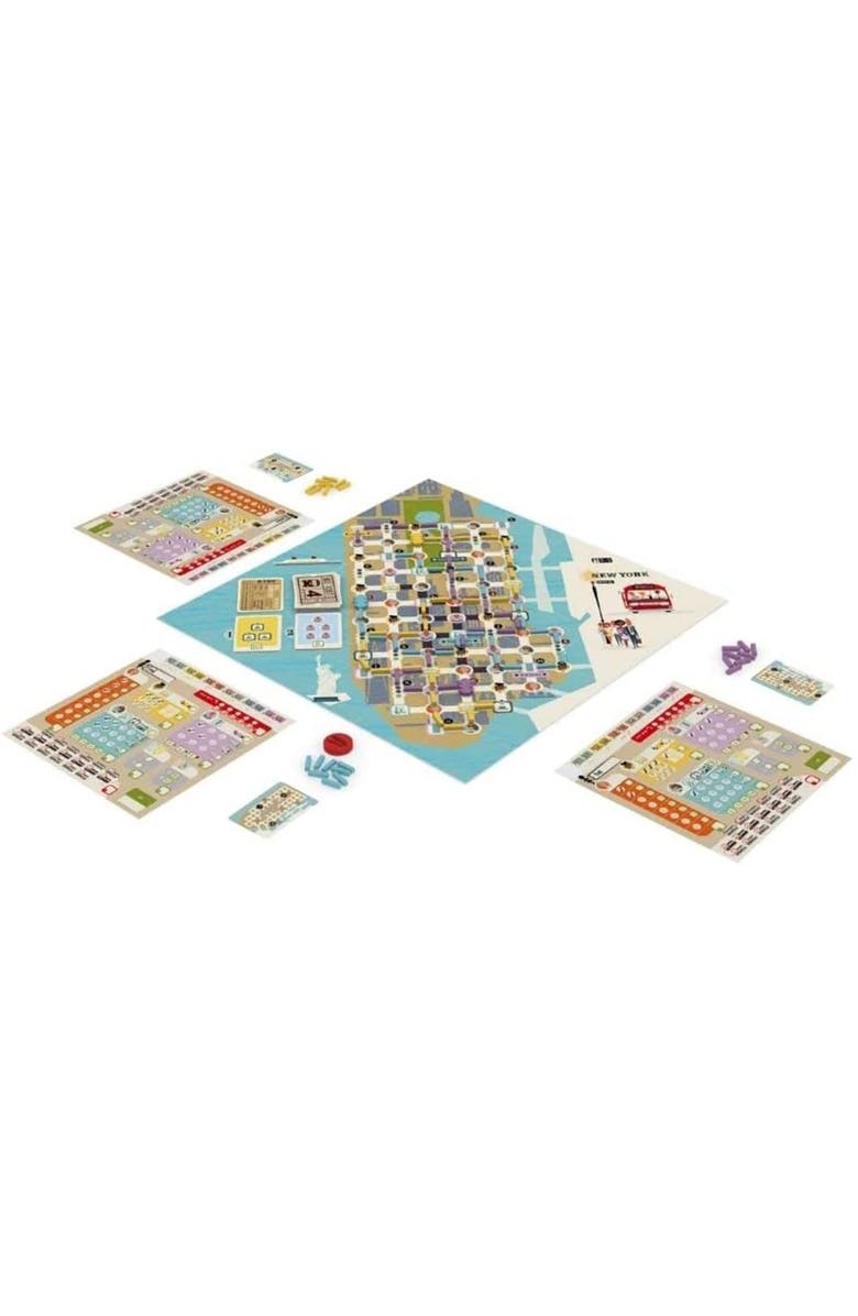 IELLO Get On Board New York & London Iello City Bus Line Strategy Board Game 8+, Alternate, color, Multicolored