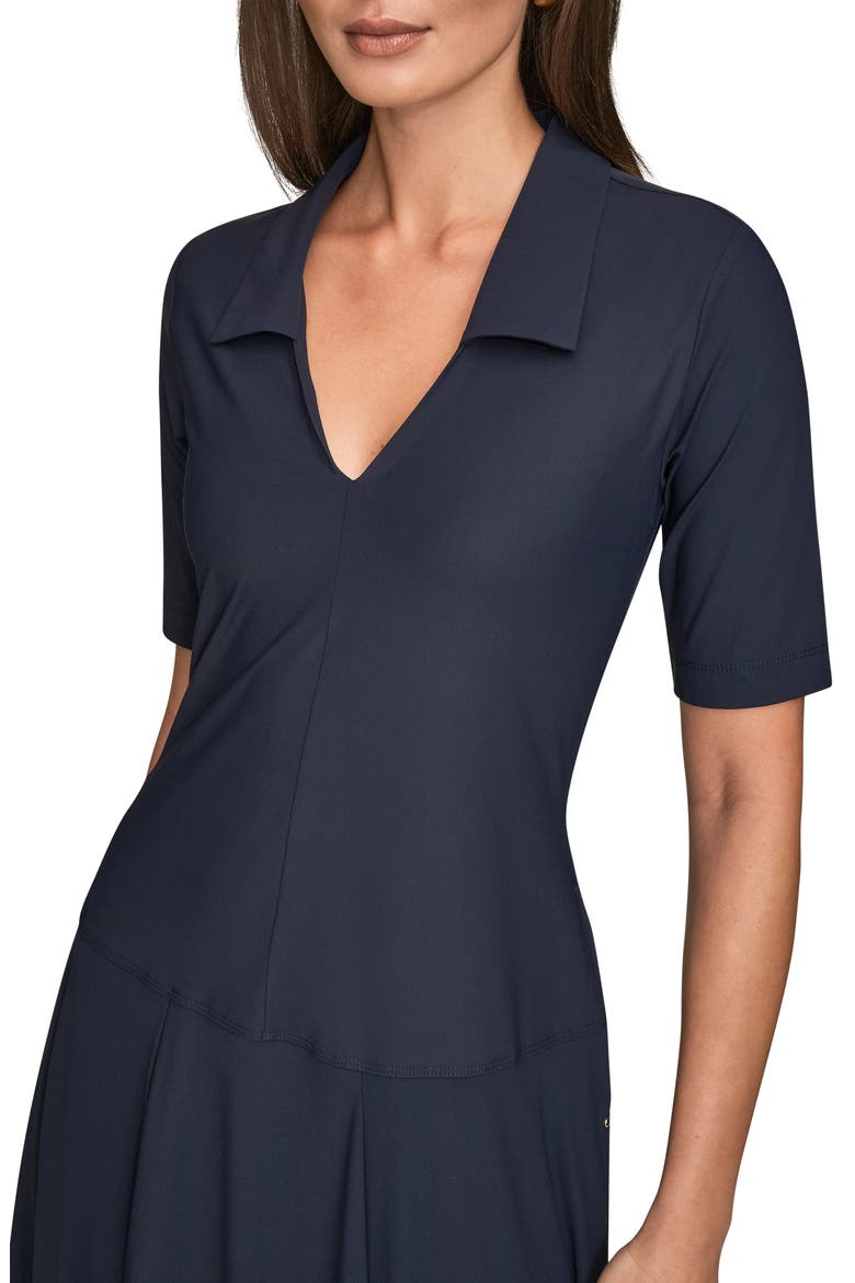 A-Line Polo Dress, Alternate, color, NIGHTFALL