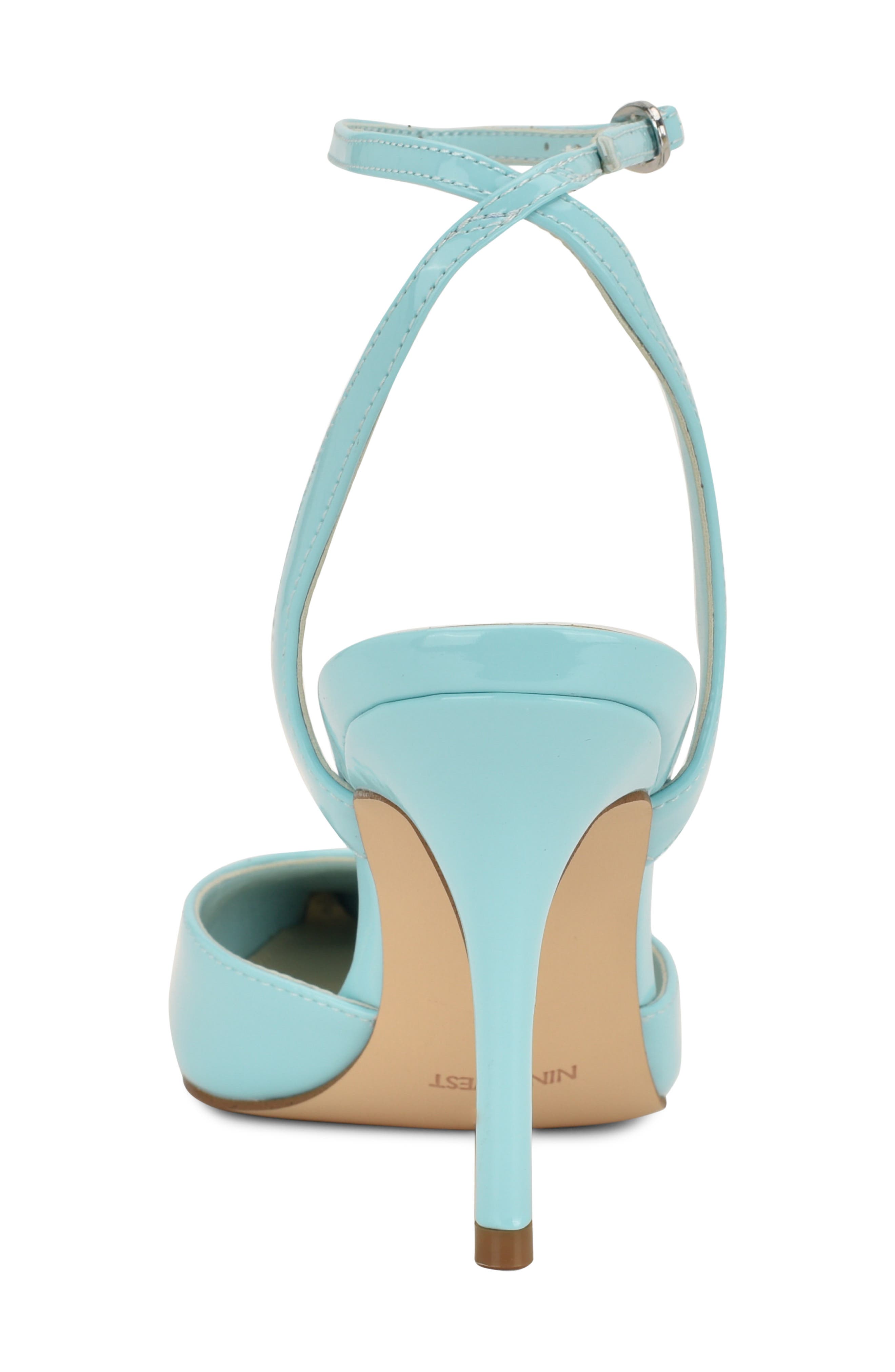 Grana Ankle Strap Pointed Toe Pump, Alternate, color, LIGHT BLUE