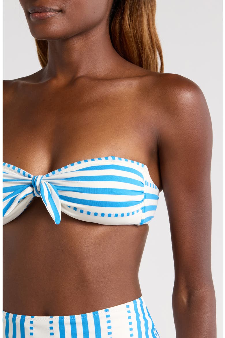Ava Bandeau Bikini Top, Alternate, color, ESHE BLUE