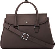 behno Large Coco Pebble Leather Satchel
