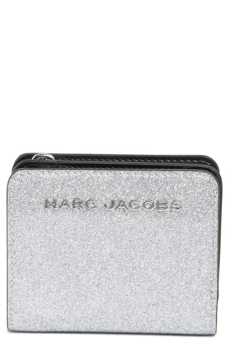 Marc Jacobs Mini Glitter Compact Wallet, Main, color, 