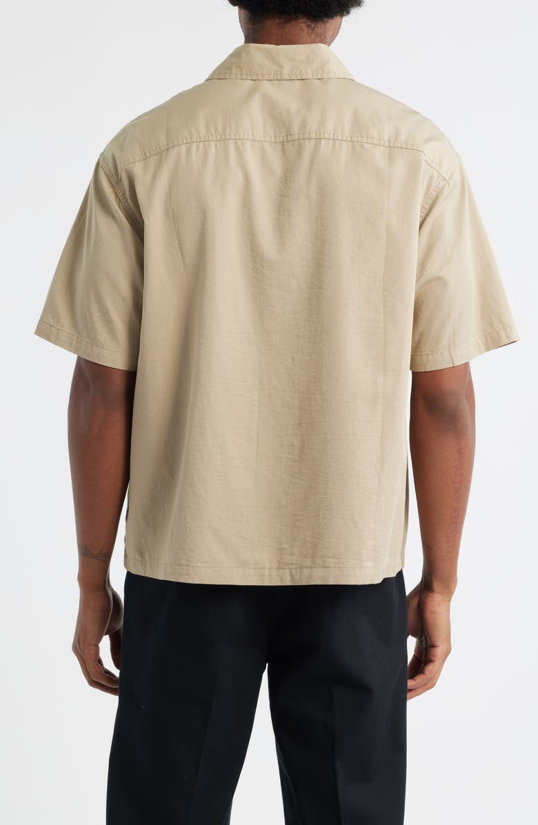 Dickies Lynville Short Sleeve Lyocell & Cotton Button-Up Shirt, Alternate, color, Desert Sand