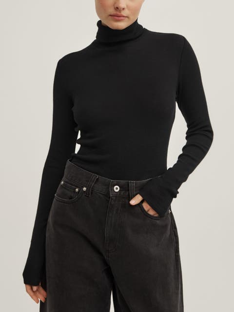 Fine High Neck Top