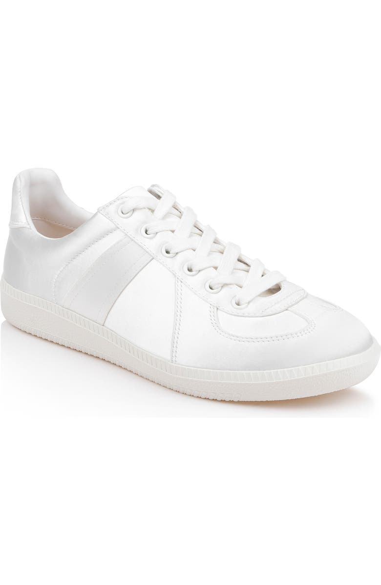 Jewel Badgley Mischka Imara Sneaker, Main, color, Ivory Satin