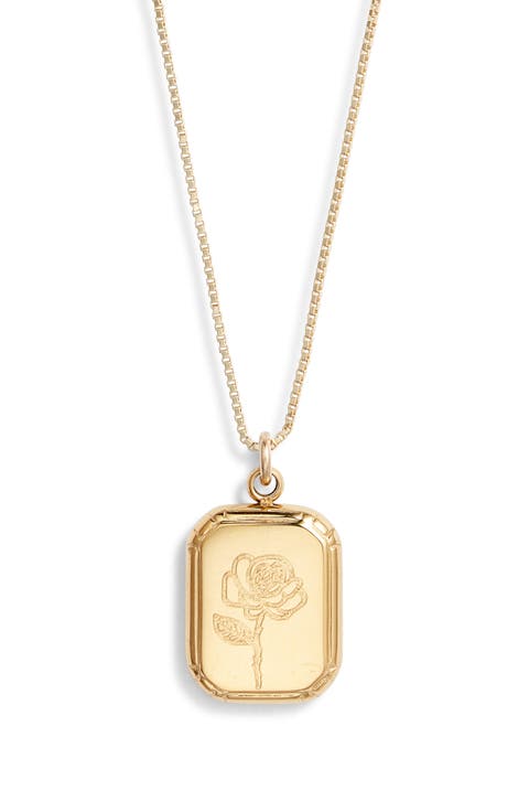 Audrey Birth Flower Pendant Necklace