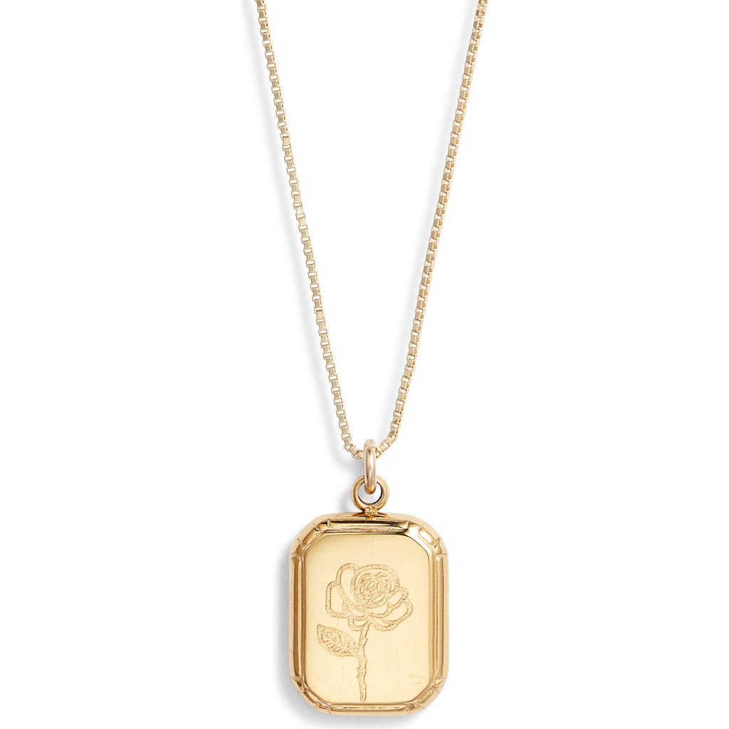 Set & Stones Audrey Birth Flower Pendant Necklace In Multi