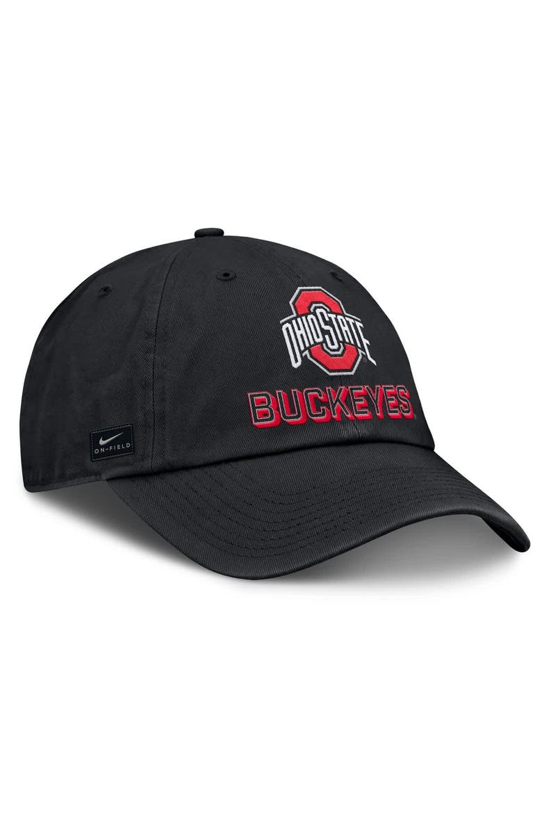 Nike Men's Nike Black Ohio State Buckeyes 2025 On-Field Club Adjustable Hat, Alternate, color,